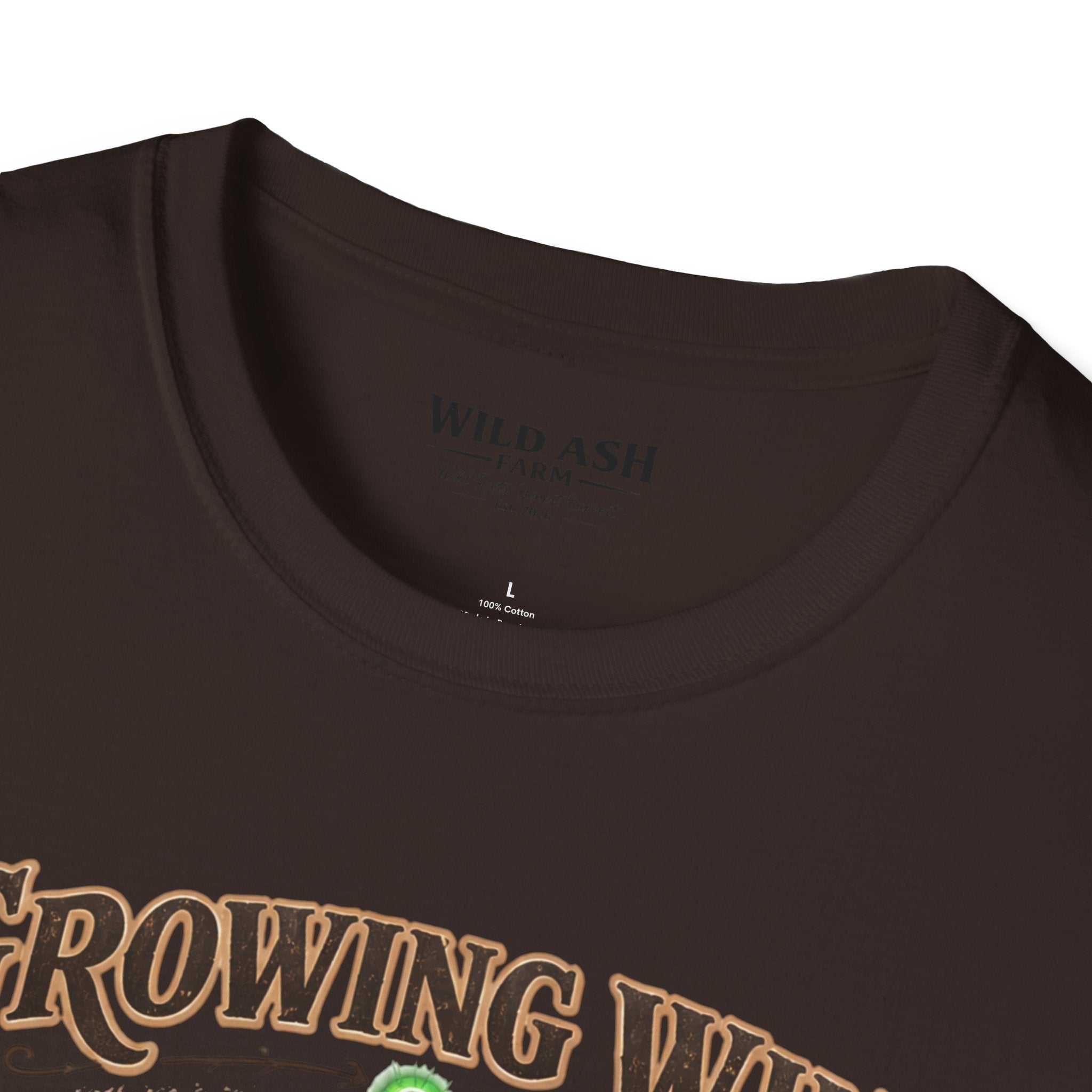 Growing Wild Country Raised T-Shirt — Western Cowgirl Boots & Cow Print Graphic