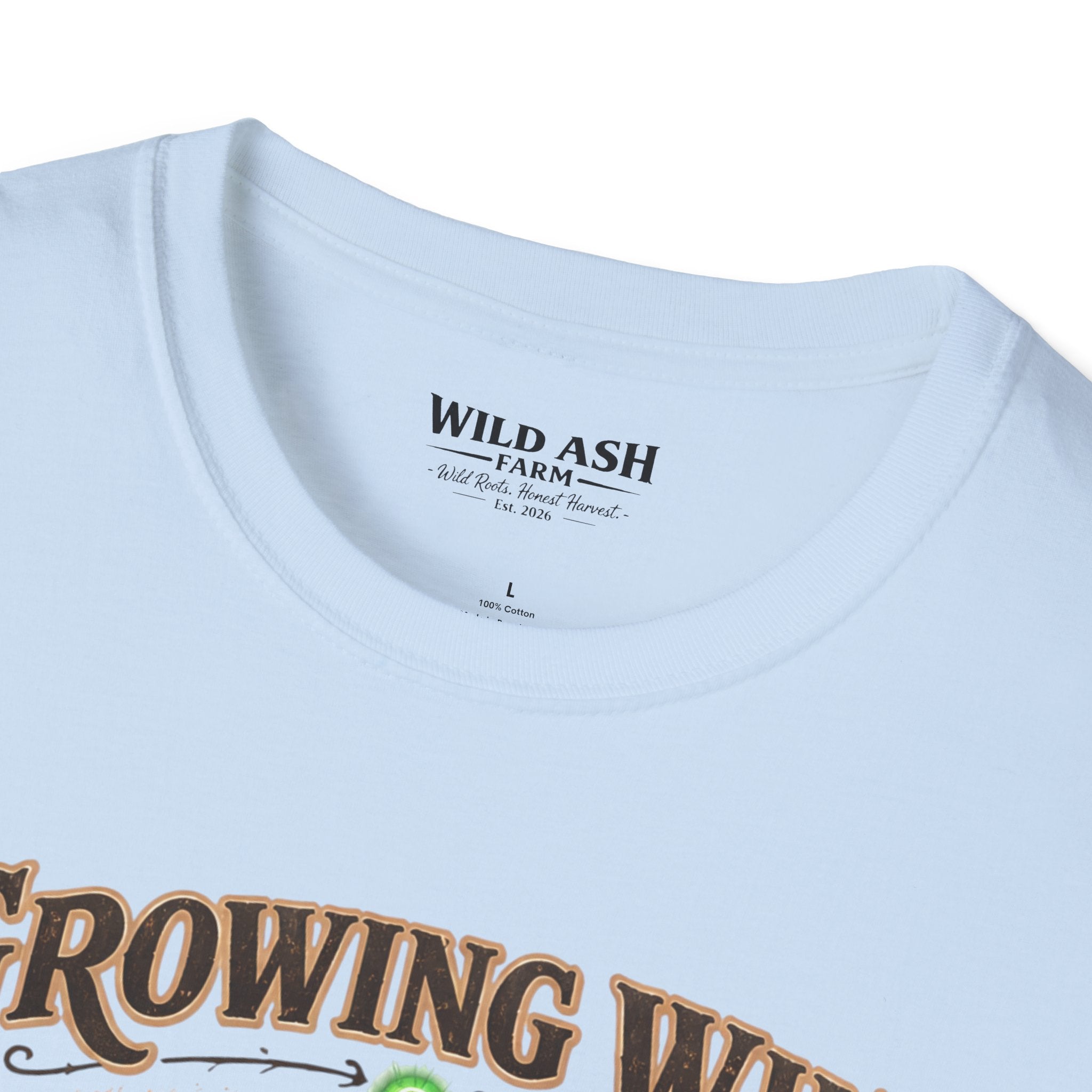 Growing Wild Country Raised T-Shirt — Western Cowgirl Boots & Cow Print Graphic