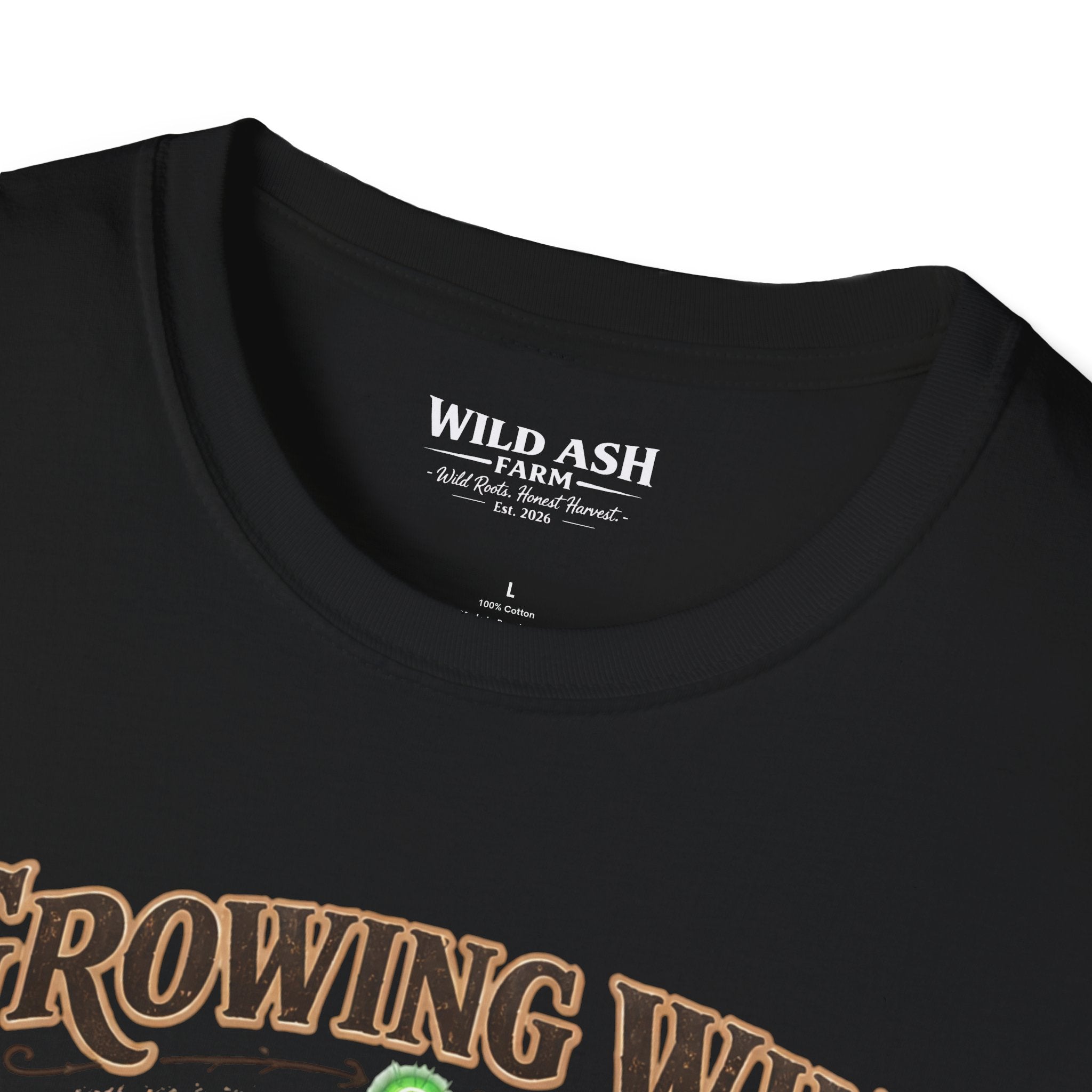 Growing Wild Country Raised T-Shirt — Western Cowgirl Boots & Cow Print Graphic
