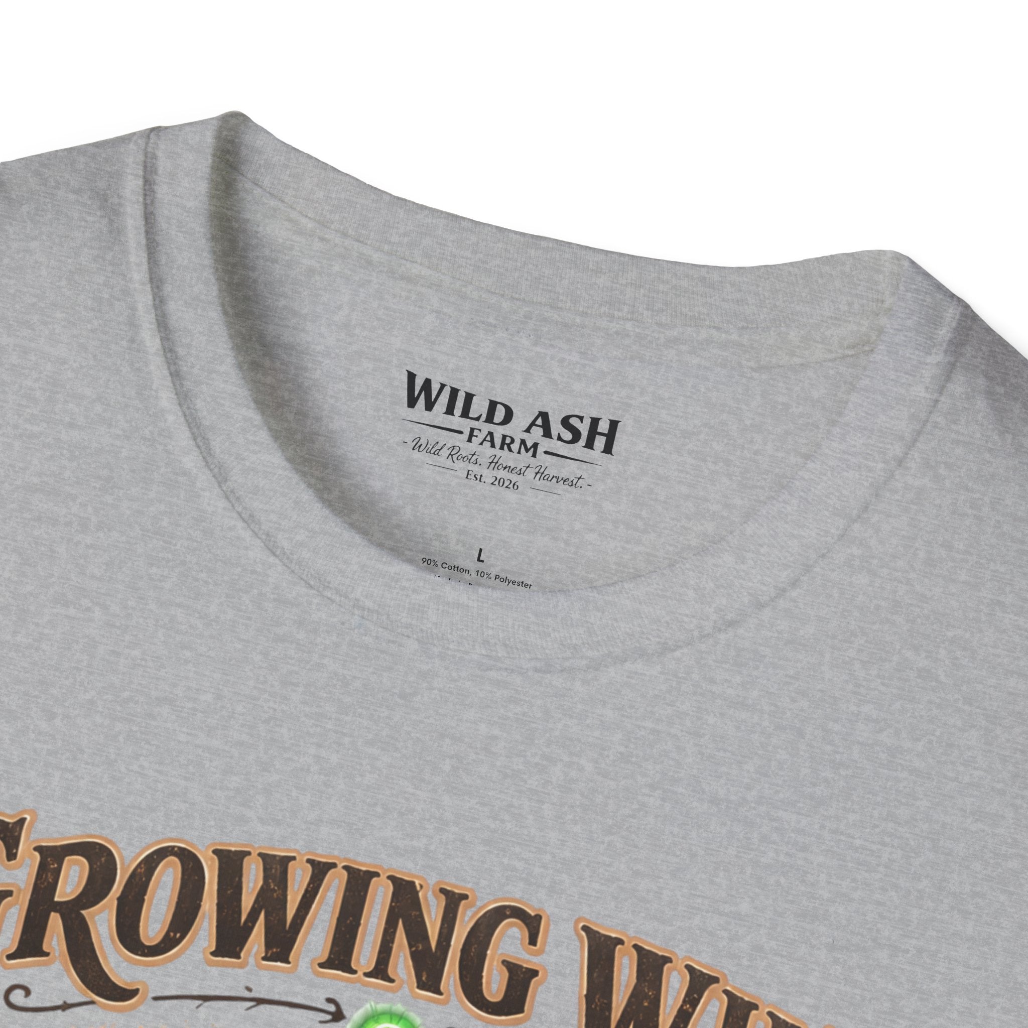 Growing Wild Country Raised T-Shirt — Western Cowgirl Boots & Cow Print Graphic