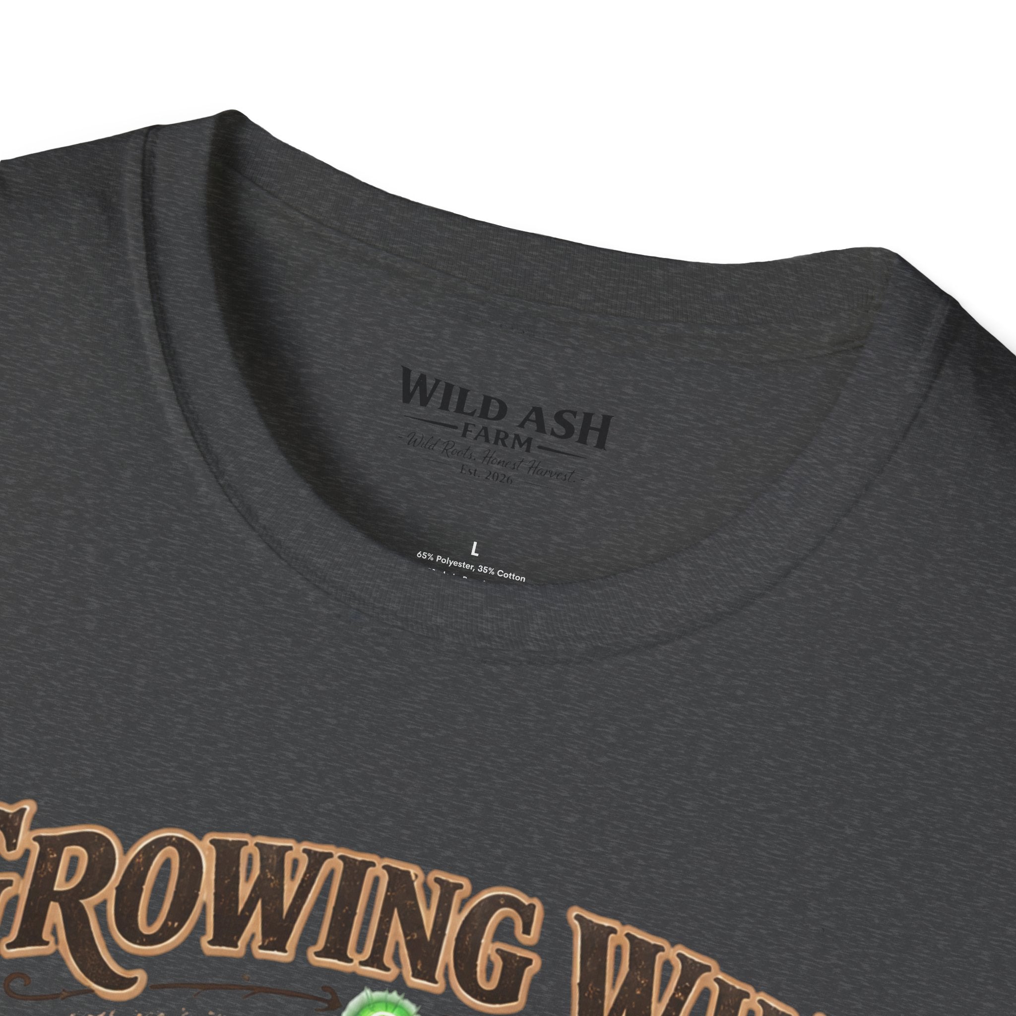 Growing Wild Country Raised T-Shirt — Western Cowgirl Boots & Cow Print Graphic